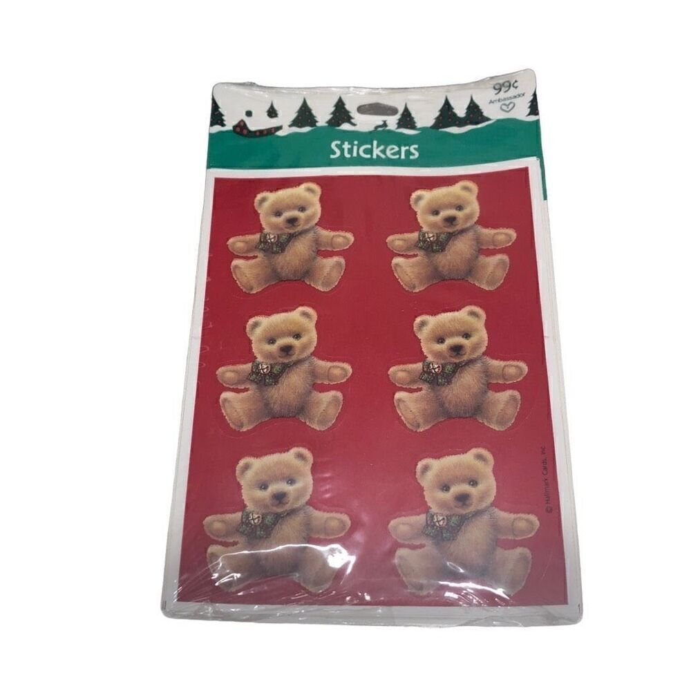 Bear Stickers Hallmark Cards New